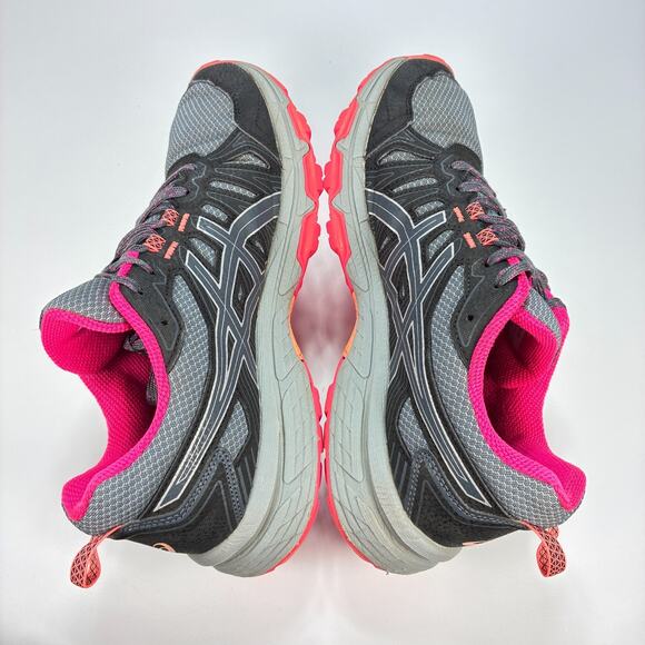 ASICS Gel Venture 7 Gray Black Trail Running Shoes 1012A476 Women’s Size 8.5 - Picture 7 of 10